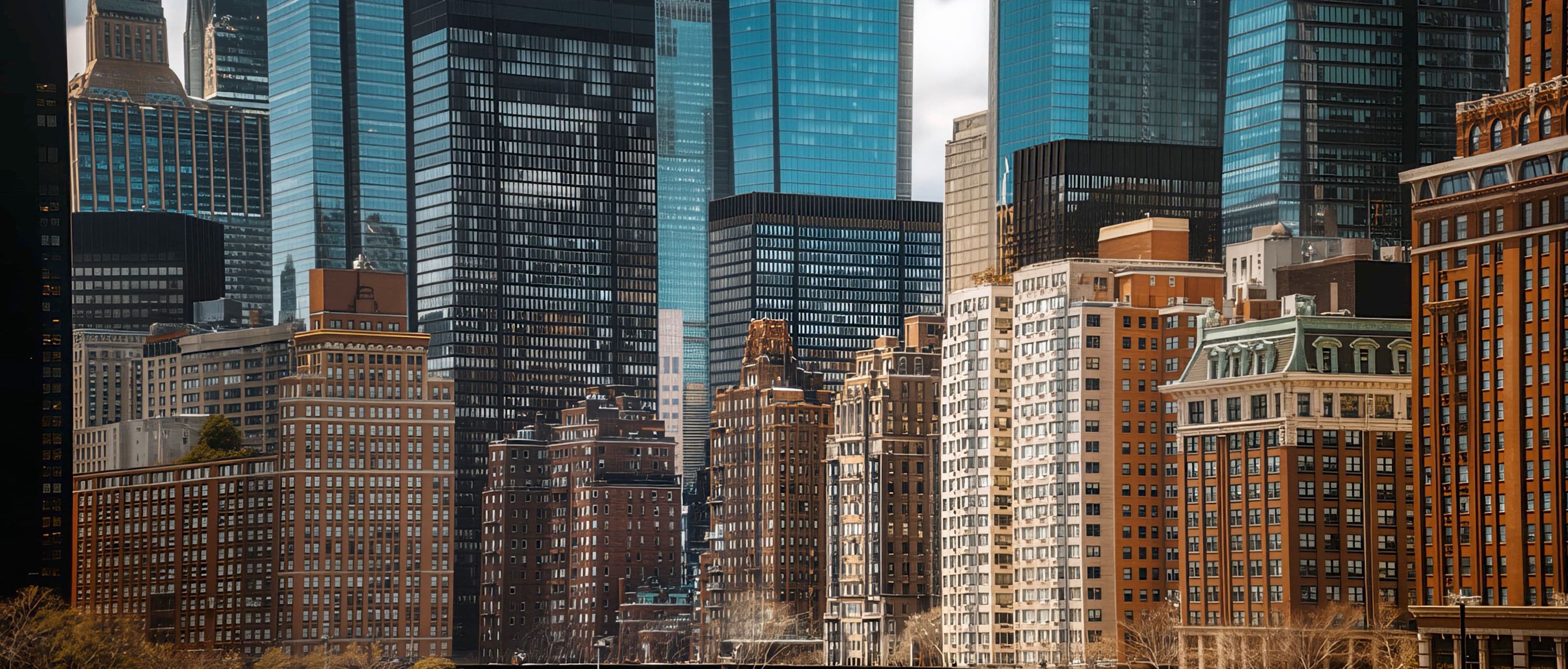 The Manhattan skyline
