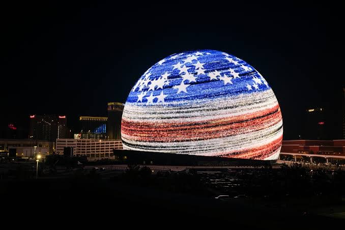 The Exosphere as an American flag