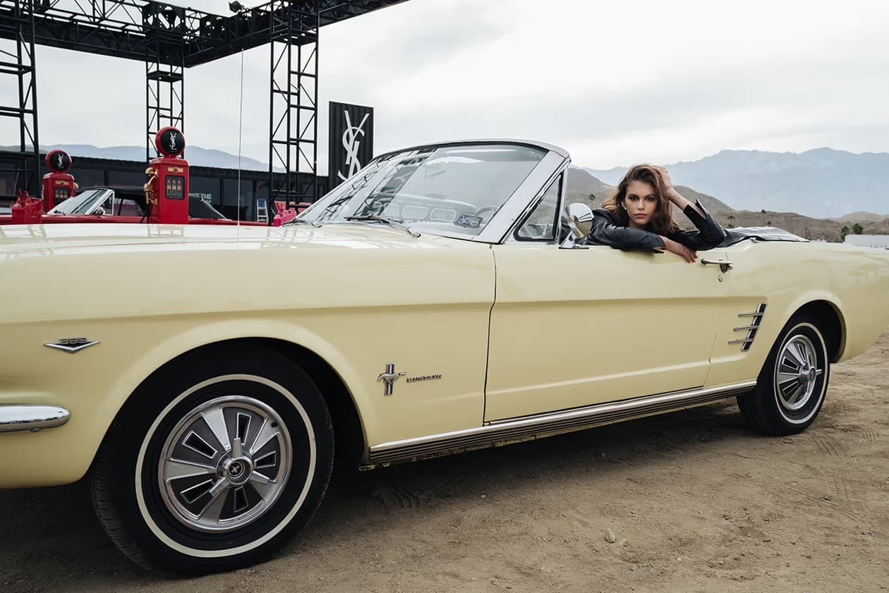 A convertible at the Beauty Station
